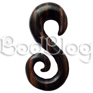 Ebony Wood 'S' Spiral